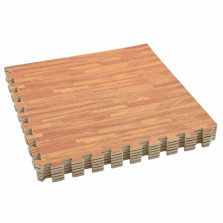   vidaXL Puzzle edzés szőnyegek 12 pcs Barna 4,32 ㎡ EVA Hab