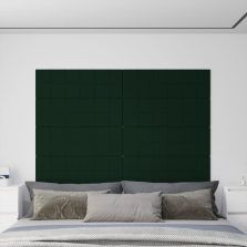   vidaXL 12 db sötétzöld bársony fali panel 90 x 30 cm 3,24 m²