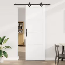   vidaXL Csúszó ajtó ORKDAL Fehér 83 x 232 cm Tömör Fenyőfa