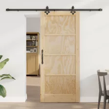   vidaXL Csúszó ajtó ORKDAL Természetes 86 x 198,5 cm Tömör Fenyőfa