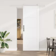   vidaXL Csúszó ajtó ORKDAL Fehér 83 x 232 cm Tömör Fenyőfa