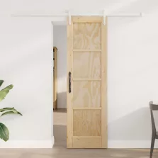   vidaXL Csúszó ajtó ORKDAL Természetes és Fehér 61 x 198,5 cm