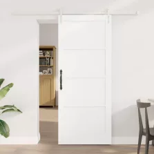   vidaXL Csúszó ajtó ORKDAL Fehér 83 x 202 cm Tömör Fenyőfa