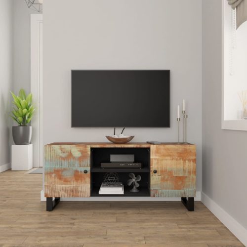 vidaXL tömör újrahasznosított fa TV-szekrény 105 x 33 x 46 cm