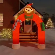 vidaXL felfújható karácsonyi boltív LED-ekkel 380 cm