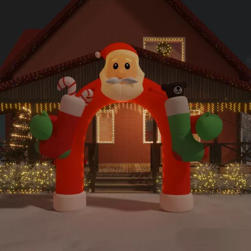 vidaXL felfújható karácsonyi boltív LED-ekkel 320 cm