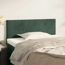 vidaXL sötétzöld bársony fejtámla 100x5x78/88 cm