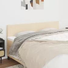 vidaXL 2 db krémszínű szövet fejtámla 90x5x78/88 cm