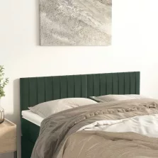   vidaXL 2 db sötétzöld bársony fejtámla 72 x 5 x 78/88 cm