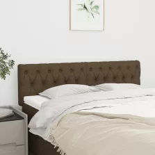 vidaXL 2 db sötétbarna szövet fejtámla 80x7x78/88 cm