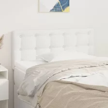 vidaXL fehér műbőr fejtámla 100x5x78/88 cm