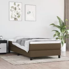   vidaXL sötétbarna szövet zsebrugós ágymatrac 90x190x20 cm