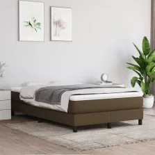  vidaXL sötétbarna szövet zsebrugós ágymatrac 120x200x20 cm