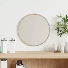 vidaXL ezüstszínű falitükör Ø 20 cm Kerek