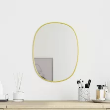 vidaXL aranyszínű falitükör 30x25 cm