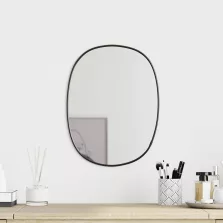 vidaXL fekete falitükör 30x25 cm