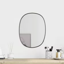 vidaXL fekete falitükör 40x30 cm