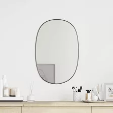 vidaXL fekete falitükör 50x35 cm