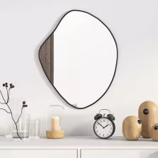 vidaXL fekete falitükör 50x40 cm