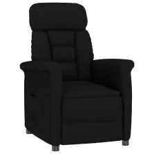 vidaXL Fekete Fekvőszék Fekete 70.5 x 96.5 x 95 cm Műbőr