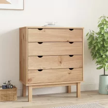   vidaXL OTTA tömör fenyőfa fiókos szekrény 76,5 x 39,5 x 90 cm