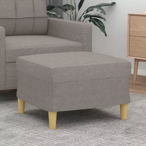 vidaXL tópszínű szövet lábzsámoly 60 x 50 x 41 cm