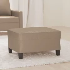 vidaXL kávészínű műbőr lábzsámoly 70x55x41 cm