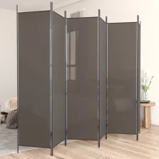   vidaXL 6 paneles antracitszürke szövet térelválasztó 300 x 220 cm