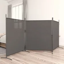   vidaXL 3 paneles antracitszürke szövet térelválasztó 525x180 cm