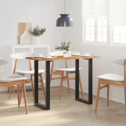 vidaXL tömör akácfa étkezőasztal 110 x 50 x 76 cm