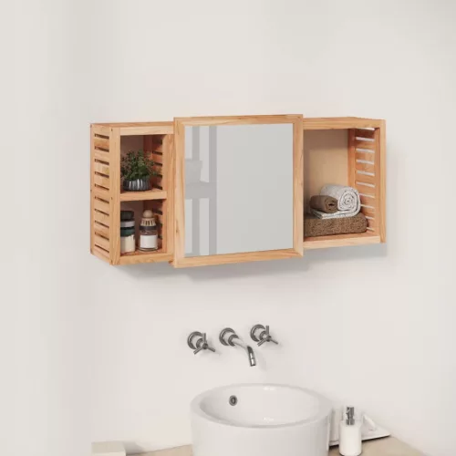 vidaXL tömör diófa faliszekrény 80 x 17 x 34 cm