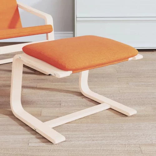 vidaXL sötétsárga szövet lábzsámoly 51x41x40 cm