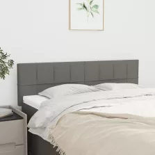   vidaXL 2 db sötétszürke szövet fejtámla 72 x 5 x 78/88 cm