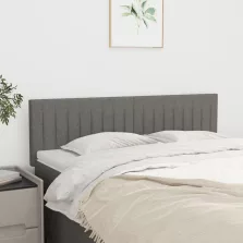   vidaXL 2 db sötétszürke szövet fejtámla 72 x 5 x 78/88 cm