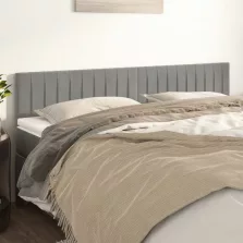   vidaXL 2 db világosszürke bársony fejtámla 100 x 5 x 78/88 cm