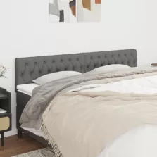   vidaXL 2 db sötétszürke szövet fejtámla 90 x 7 x 78/88 cm