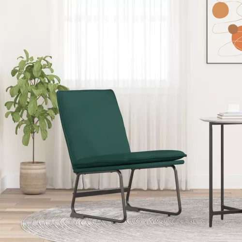 vidaXL sötétzöld szövet pihenőszék 52 x 75 x 76 cm