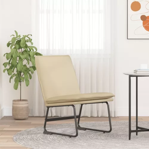 vidaXL Krémszínű szövet pihenőszék 52 x 75 x 76 cm