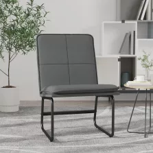 vidaXL szürke műbőr pihenőszék 54 x 75 x 76 cm