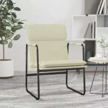 vidaXL krémszínű műbőr pihenőszék 55 x 64 x 80 cm