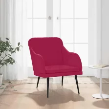vidaXL bordó bársonyfotel 63 x 76 x 80 cm