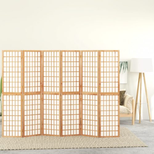 vidaXL 6-paneles japán stílusú összecsukható paraván 240 x 170 cm