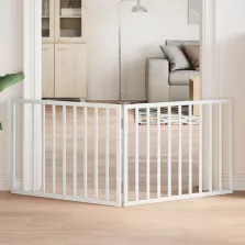   vidaXL fehér nyárfa 2 paneles összecsukható kutyakapu 160 cm