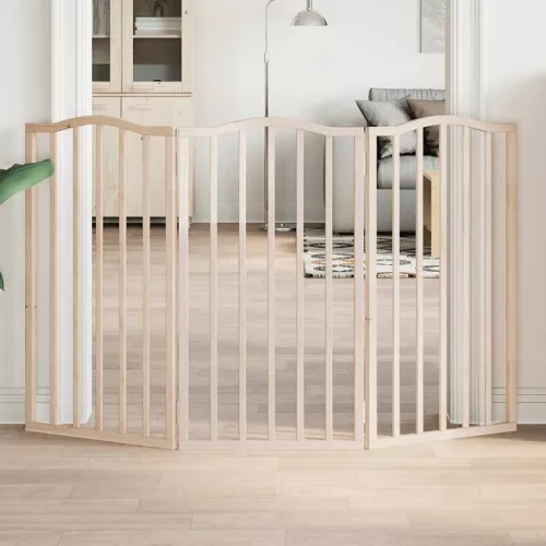 vidaXL nyárfa 3 paneles összecsukható kutyakapu 150 cm
