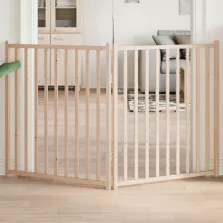   vidaXL tömör fenyőfa 2 paneles összecsukható kutyakapu 160 cm