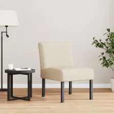 vidaXL krémszínű szövet szék