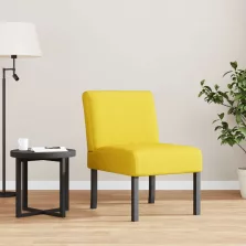 vidaXL világossárga szövet szék