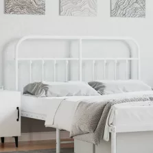 vidaXL fehér fém fejtámla 140 cm