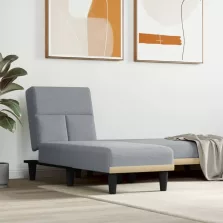 vidaXL világosszürke szövetdívány