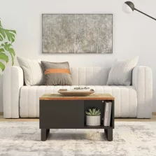   vidaXL tömör újrahasznosított fa dohányzóasztal 60 x 50 x 35 cm